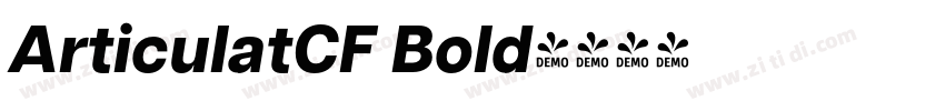 ArticulatCF Bold字体转换